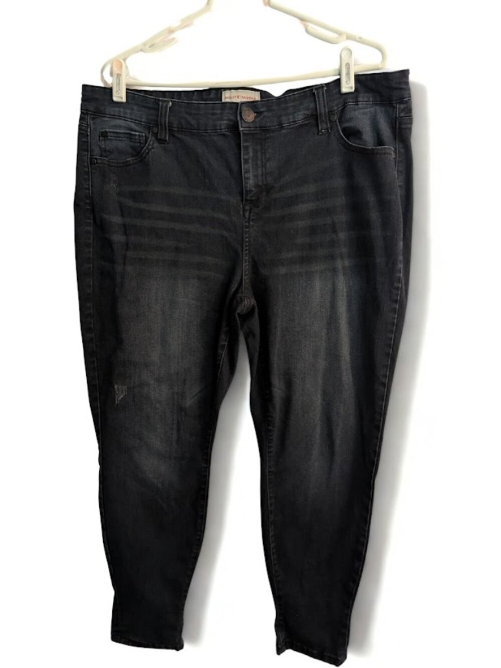 Molly & Isadora Women's Size 18 Dark Wash Crop Jeans Stretch Denim